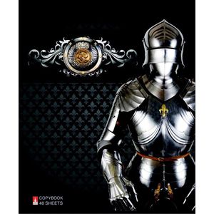 Тетрадь 48 листов, клетка 'ДОСПЕХИ', 5 видов (7-48-255)