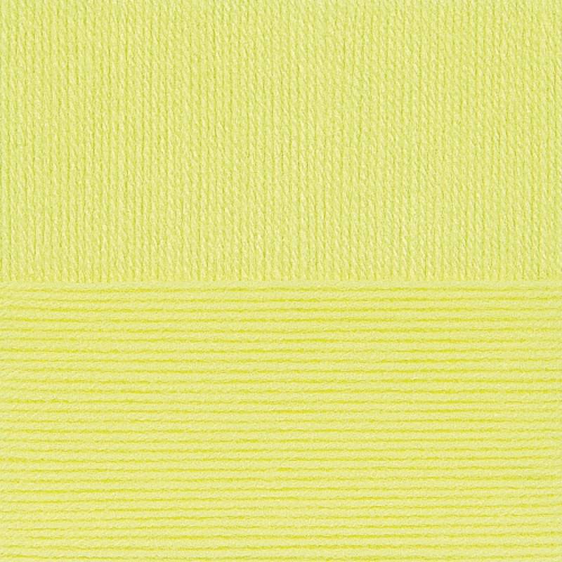 Детский каприз трикотажный. Цвет 483-Незрелый лимон. 5x50 г