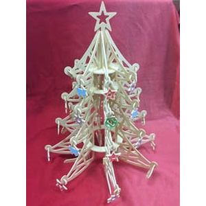 Сборная деревянная модель 'Новогодняя ёлка с цветными игрушками' (80044)