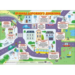 Плакат. Правила дорожного движения Плакат. Правила дорожного движения