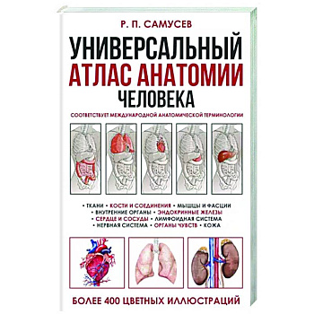 Универсальный атлас анатомии человека с цветными иллюстрациями