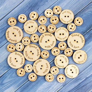 Набор бирок «Hand made», пуговки