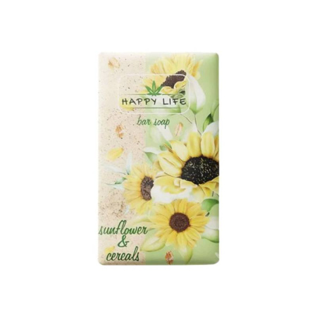 HAPPY LIFE Твердое мыло Подсолнечник и злаки, 180 г