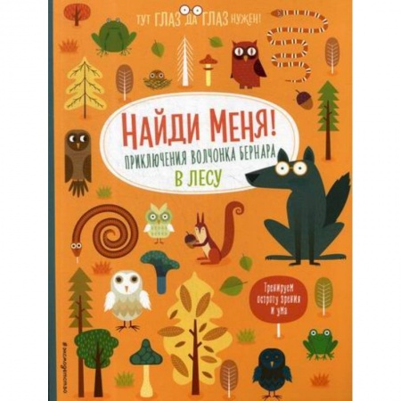 Активные игры дома и на улице, книга Найди меня! Приключения волчонка Бернара в лесу купить по скидке