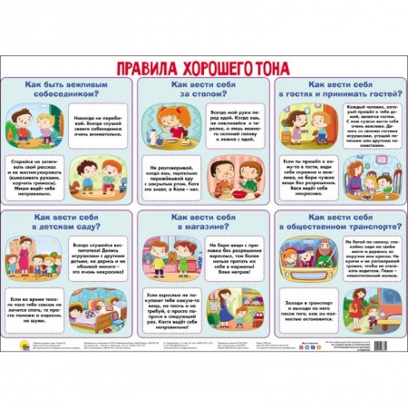 Окружающий мир, книга ПЛАКАТ. ПРАВИЛА ХОРОШЕГО ТОНА купить по скидке