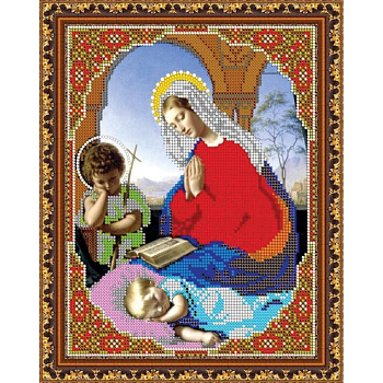 Набор для вышивания бисером 8438 «Дева Мария Молится» бисер Чехия 19x24 см