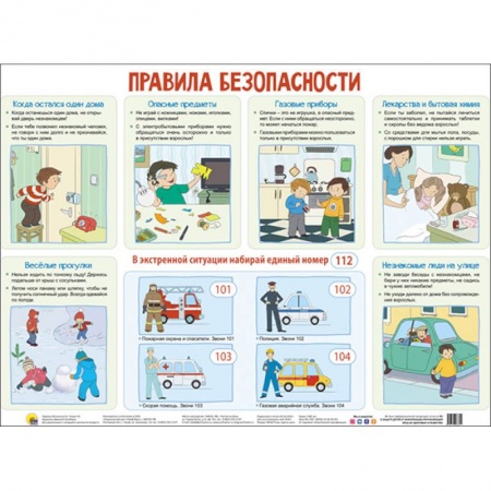 Основы безопасности, книга Плакат. Правила безопасности купить по скидке